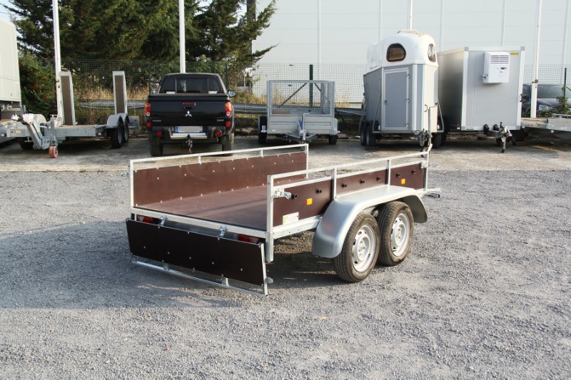 Remorque utilitaire sans frein économique multi-usages pour tous transports - Erdé Expert LC 252 bois - fabrication française soignée_3