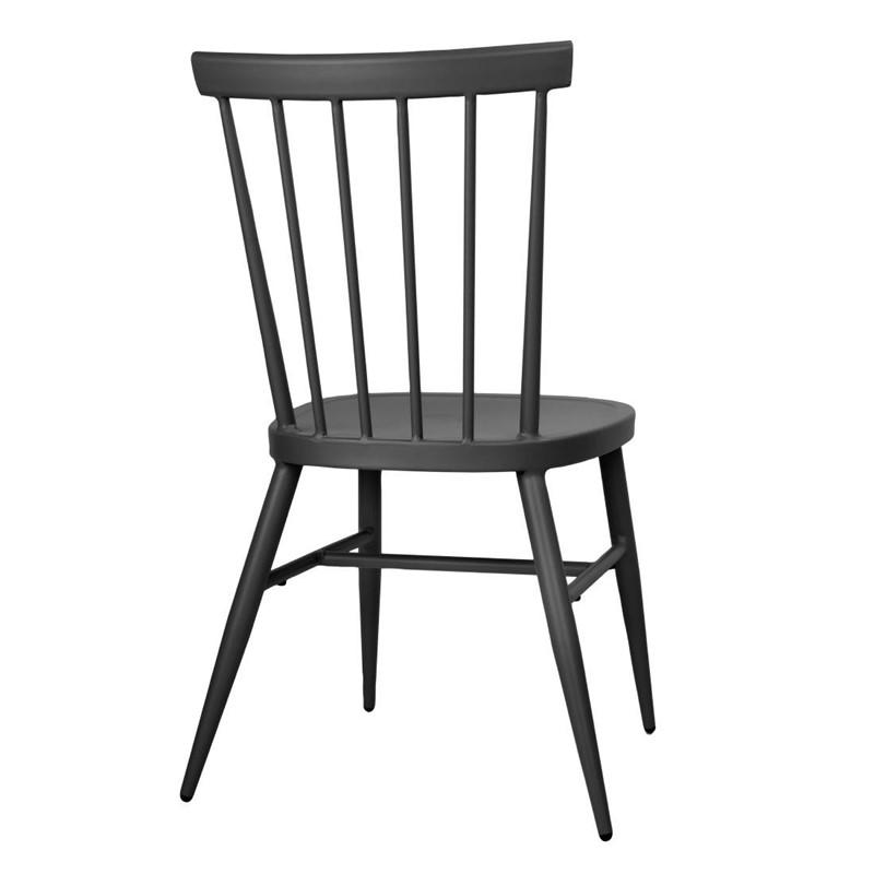 Chaises en aluminium Windsor noires - Lot de 4 - DX686 | Bolero_3