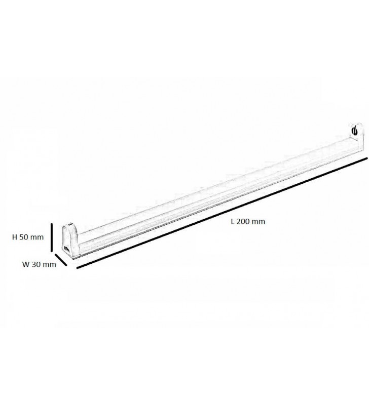 Réglette tube led t8 - 120cm - réf regp120_3