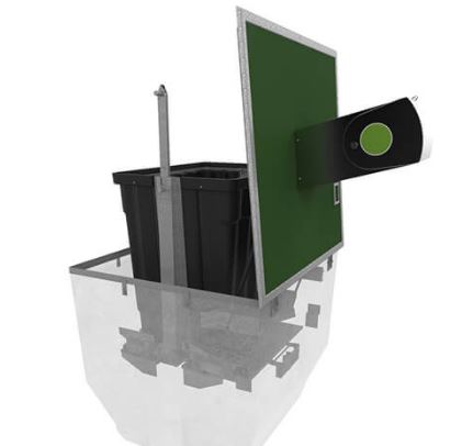 Système de collecte de déchets enterrés  - à chargement latéral - INTEGRA_3