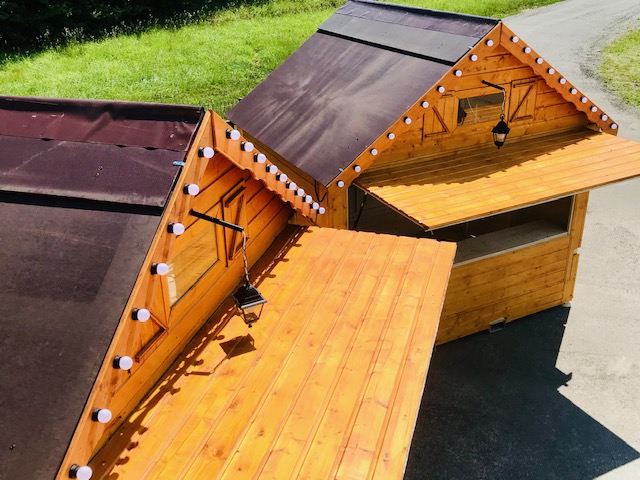 Chalet pliable en rondin de 6 à 13m² pour boutiques, expositions_3