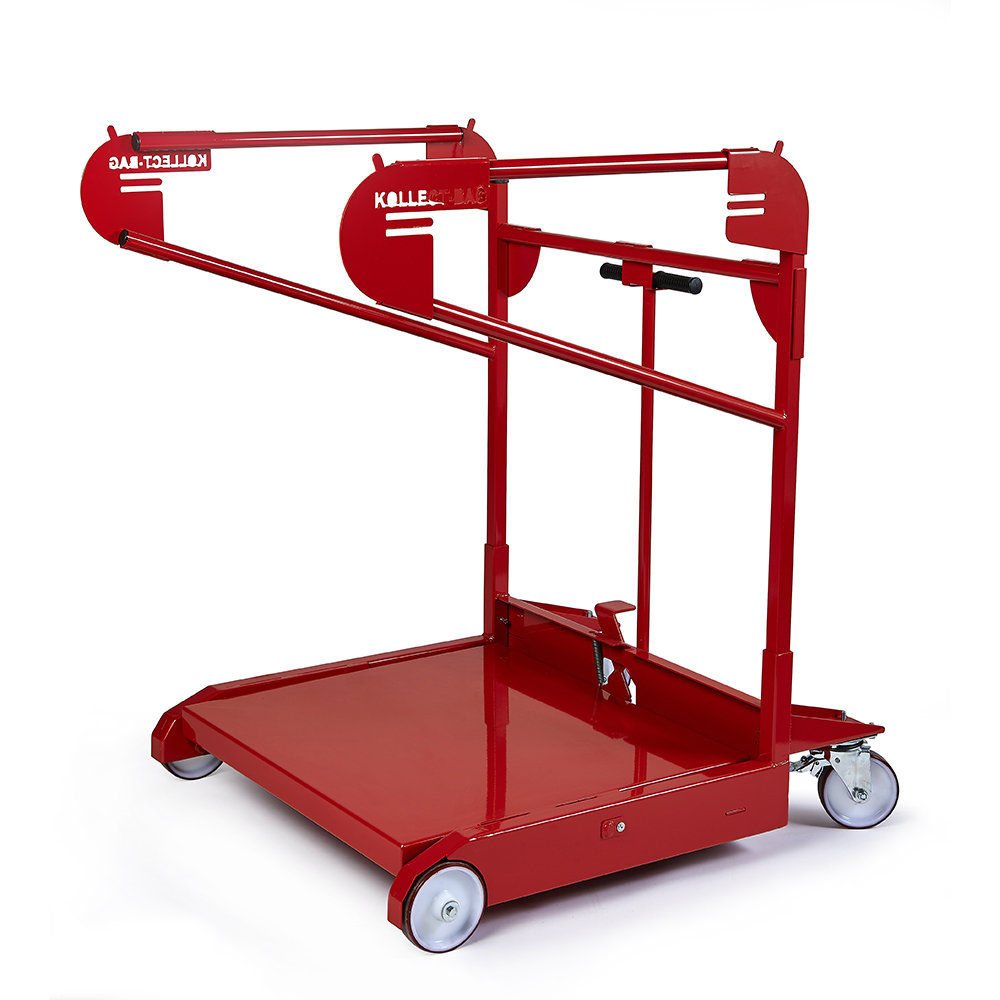 Chariot de transport avec roulettes pivotantes et freins