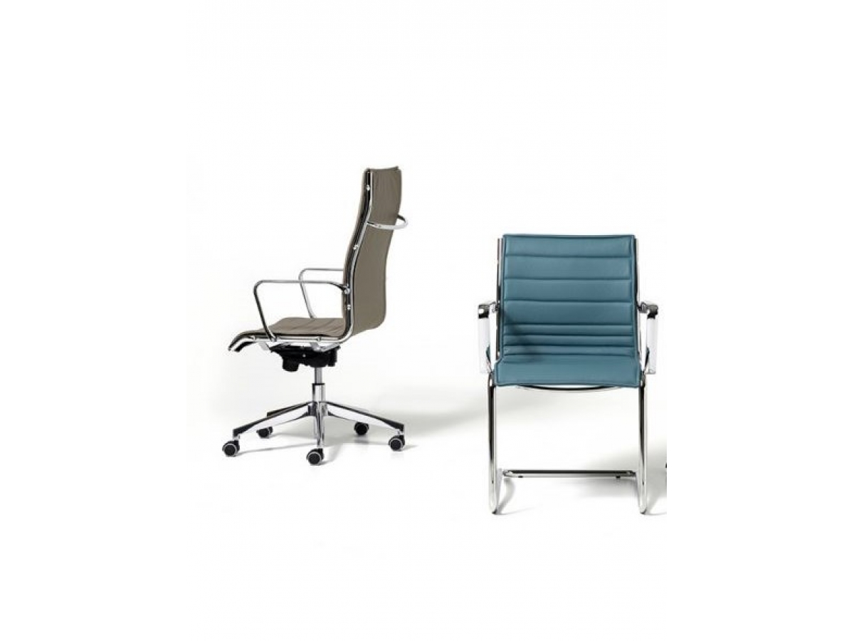 Fauteuil de direction raffiné et élégant - AUCKLAND - résille ou revêtu avec dossier haut ou moyen_3