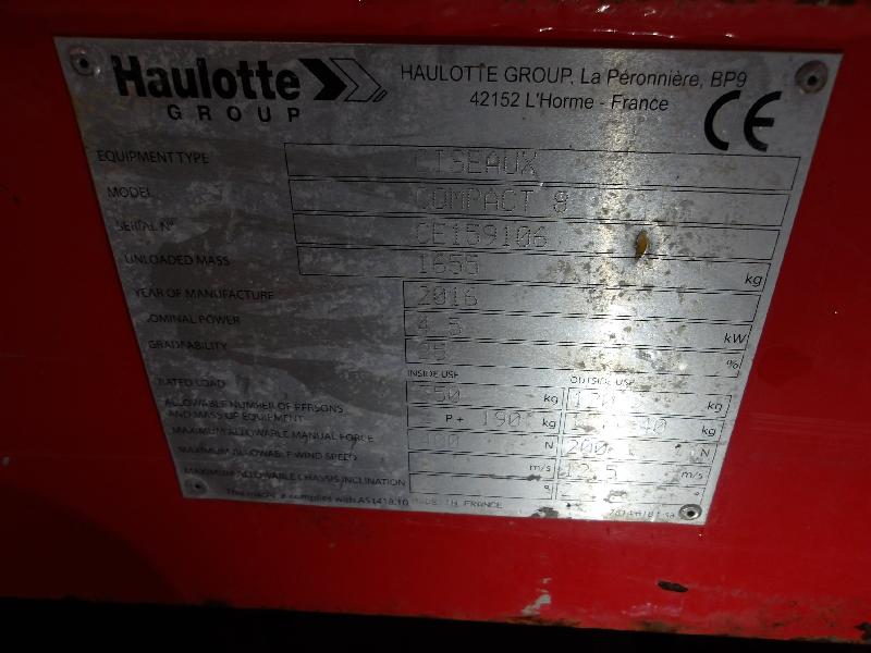 Nacelle ciseaux HAULOTTE compact 8 occasion_3