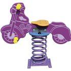 Jeu ressort moto 1 à 12 ans - Polyéthylène et acier peinte à la poudre - 0,92 x 0,25 x 0,78 m_3