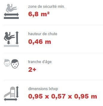 Jeu à ressort 4 places conforme EN1176 - Référence BT15229 - Ressort EIBACH et plastiques HDPE_3