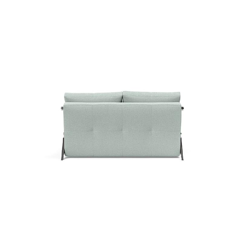 Innovation Living - Canapé design Cubed 02 Chrome convertible 160x200 cm - Tissu Soft Pacific Pearl_3