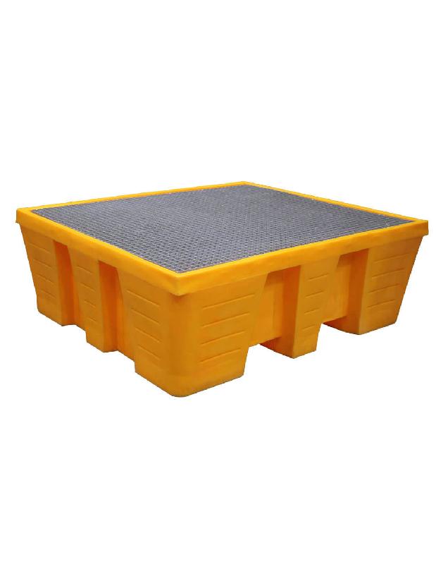 Bac de rétention 1000 litres plastique + caillebotis - Caillebotis acier galvanisé_3