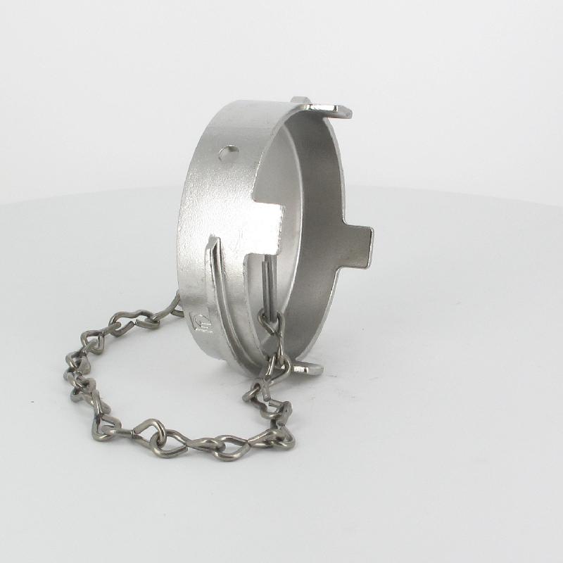 Bouchon sans verrou + chainette Ø 80 mm - Inox_3
