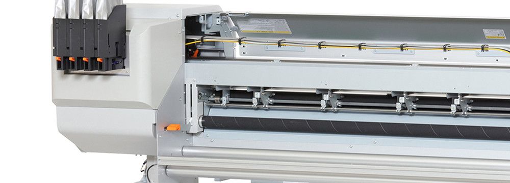 Imprimante textile Mutoh avec encres aqueuses pigmentées pour textiles