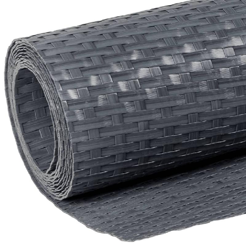 Vidaxl paravent de balcon anthracite 1000x100 cm résine tressée 156249_3