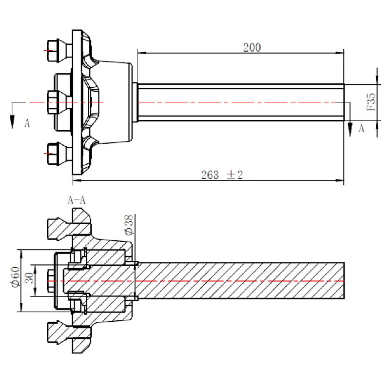 19x7.00-8 ATV Trailer Kit Journey P330 Road Legal Wheels Hub  Stub Axle  Hitch_3