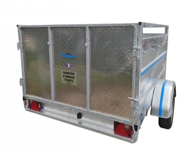 Remorque pour transport d'animaux - 2,50 X 1,50 X 0,99M - 500/750 KG - MAGNUM 500M4_3