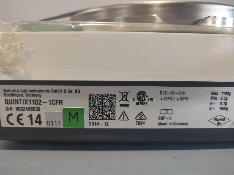 Balance de précision SARTORIUS QUINTIX 1102 1CFR  1100g / 0,01g_3