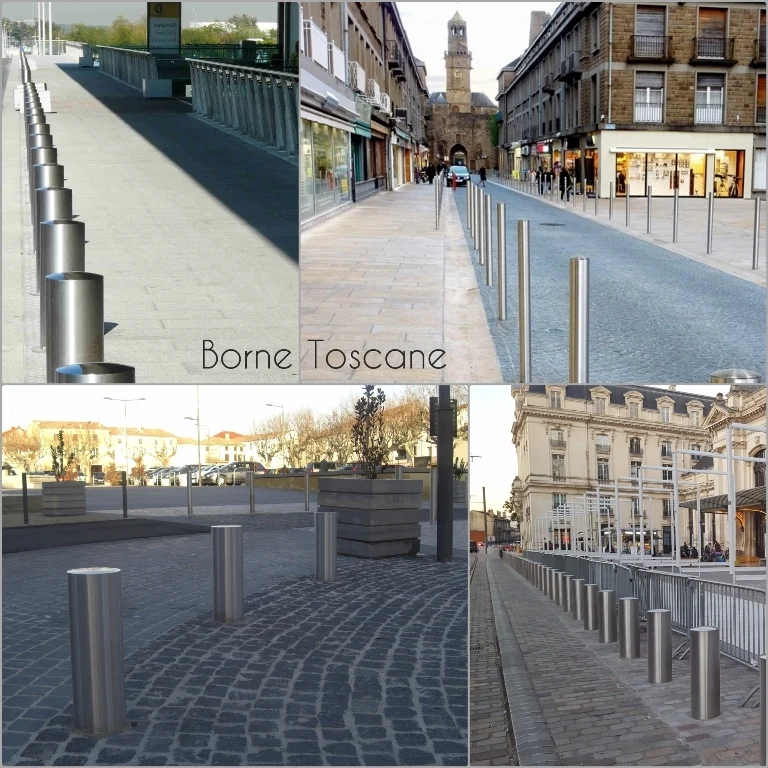 Borne fixe en inox toscane_3