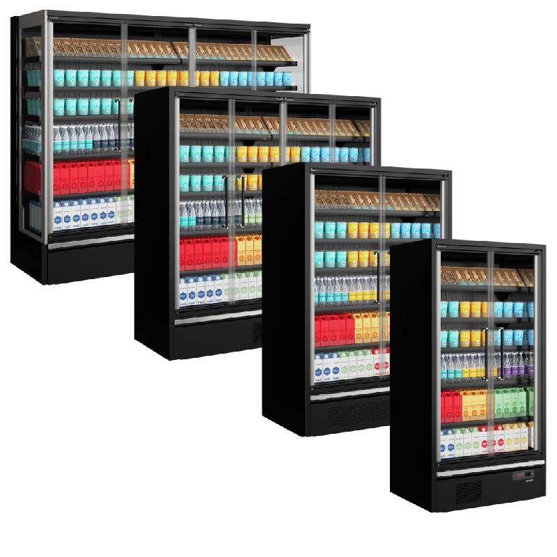 Vitrine réfrigérée pour supermarché Galaxy+ GP26FGD Black L2580mm 43818 TEFCOLD_3