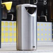 Centrum - Poubelle publique - Glasdon - 90 litres - Acier inoxydable 316_3