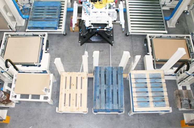 Hybrid AC 420 - Palettiseur à alimentation par le haut avec palette fixe - Clevertech France_3