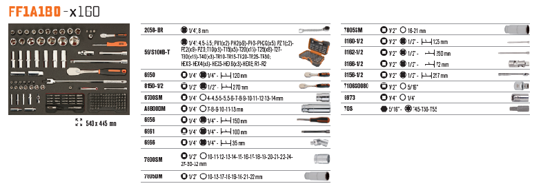 Servante d'atelier BAHCO 7 tiroirs - noir - 216 outils - plateau robuste et verrouillage sécurisé_3