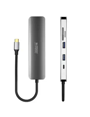 Urban Factory MHC45UF station d'accueil Avec fil USB 3.2 Gen 1 (3.1 Gen 1) Type-C Gris_3