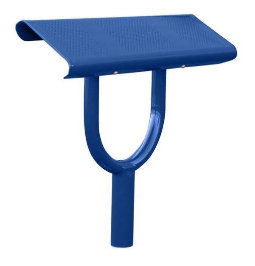 Assis-debout Norvège - Structure en tube acier Ø76mm - Assise en tôle d'acier galvanisée perforée 2.5mm - Hauteur 747mm - Fabrication Française_3