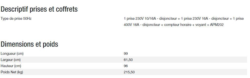 Groupe électrogène Diesel 6500 TA Silence C5 - Kohler - Puissance max 5,20 kW - 6,50 kVA - 50 Hz_3