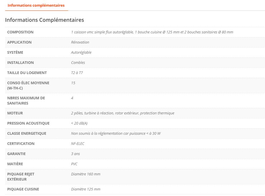 Simple flux autoréglable Fast’Air - VMC ventilation mécanique contrôlée - DMO - 2,8 kg - faible consommation électrique 15W_3
