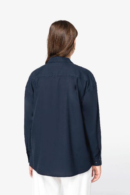 Chemise écoresponsable en lyocell femme - Réf: NS515 - Native Spirit - Coupe loose et matières responsables_3