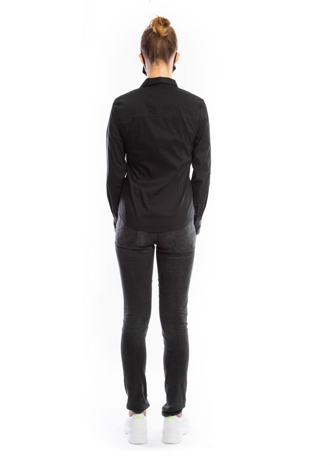 Chemise professionnelle femme - modèle Biot - personnalisable - manches longues ou courtes - Made in France_3