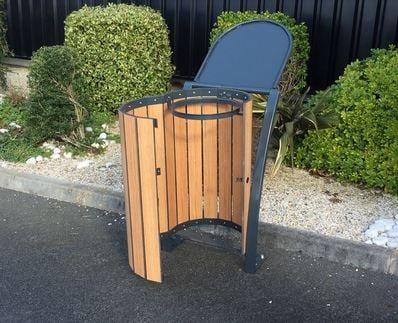 Corbeille OKOUME 120 Litres stratifié compact_3