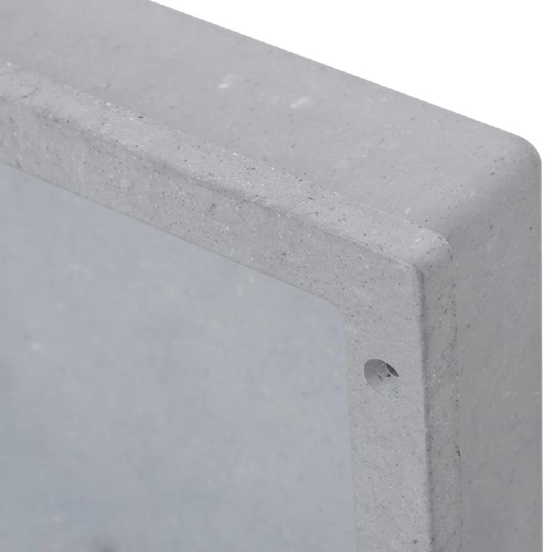 Vidaxl niche de douche gris mat 41x36x10 cm 151389_3