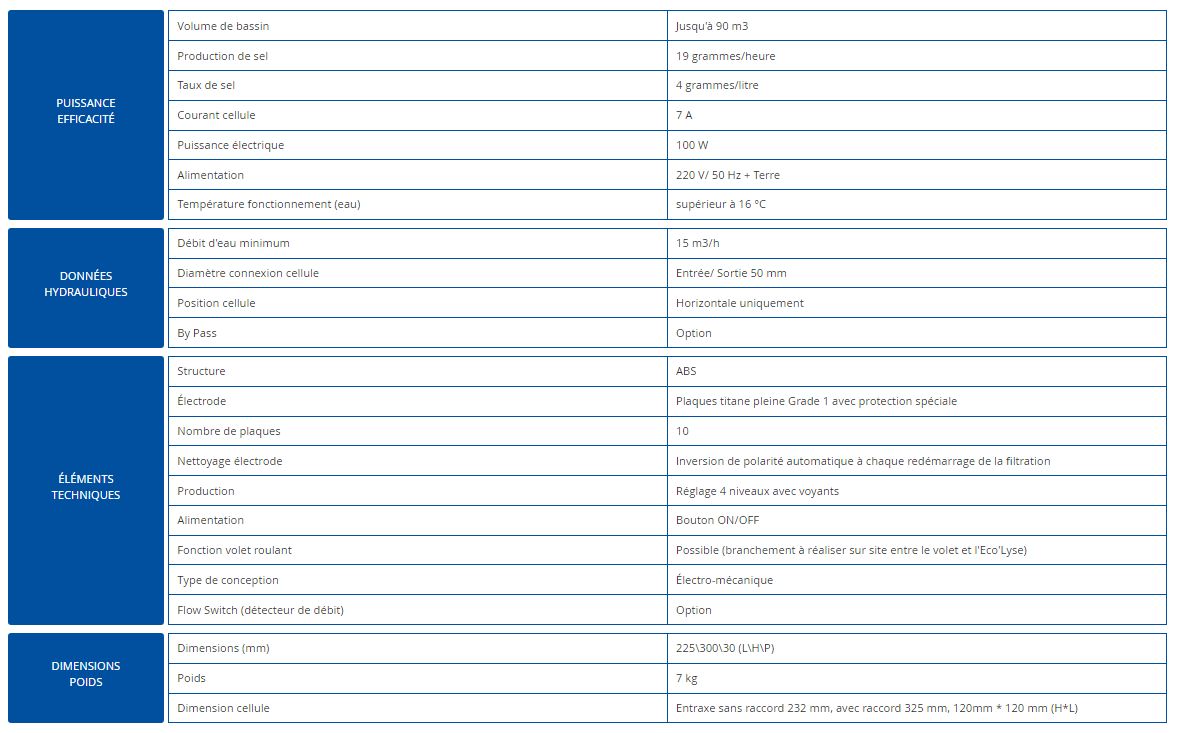 Électrolyseur au sel Eco'Lyse 90 by So'Salt - pour piscines jusqu'à 90 m3 - fabrication française_3