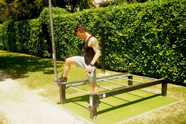 Saut de puce senior - Parcours de santé métal Proludic - JPS20-S-M - 2,40 m de largeur_3