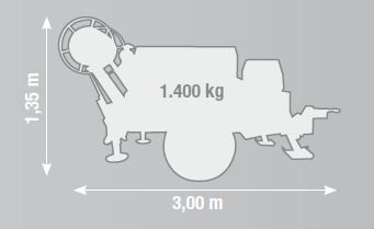 VM 3000 DC - Treuil hydraulique Volta pour pose de câbles souterrains et tirage max. 3500 daN_3