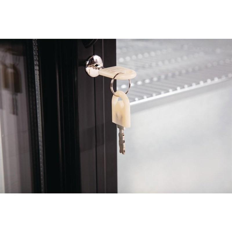 Arrière-bar une porte pivotante Série G noir 138L GL001 Polar_3