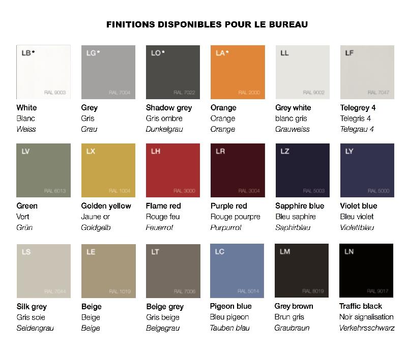 Comptoir d'accueil Glass finition laquée - Quadrifoglio - Gris brun_3