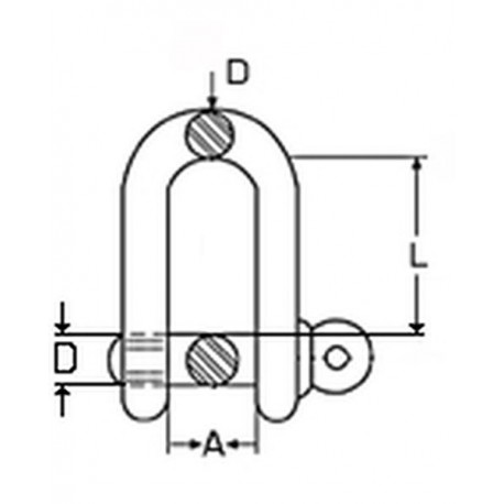 Manille pour griffe a bois 800kg_3