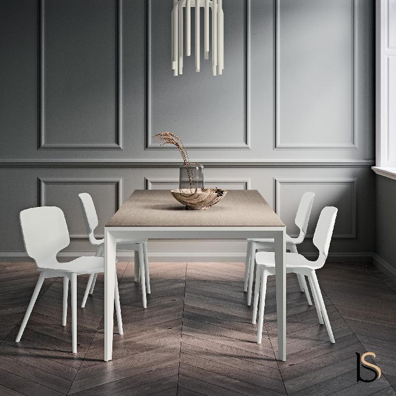 Table de réunion de prestige Nine - Quadrifoglio - 161, Anthracite, Noyer américain_3