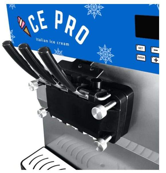 Machine à glace italienne 3,1 KW - agitateur dans les bacs, compresseur TECUMSEH, moteur MITSUBISHI silencieux - BKNB46_3