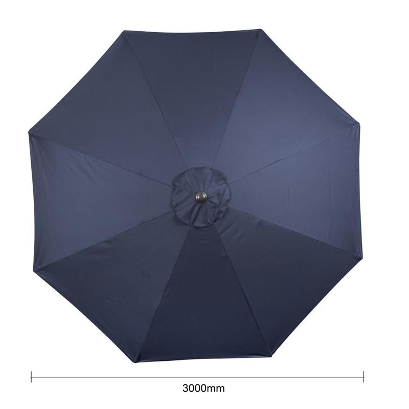 Parasol rond Bolero Seville 3m bleu marine_3