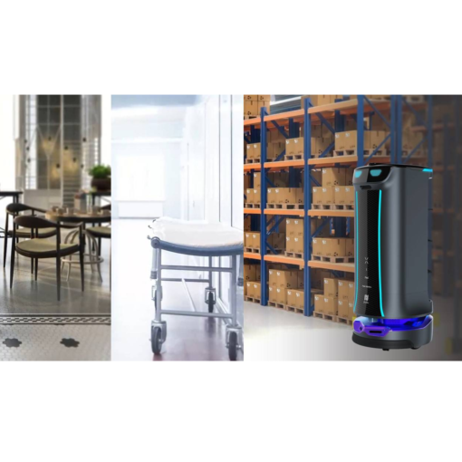 ROBOT TRANSPORT COLLECTE AUTONOME INDUSTRIE BUREAU SERVICE LIVRAISON RESTAURANT HOPITAUX PUDU ROBOTICS HOLABOT_3