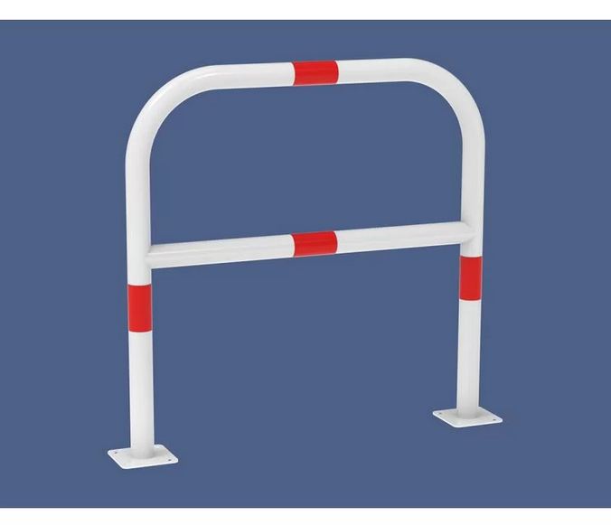 Arceau de parking Ø60 mm sur platines - 3 longueurs disponibles - acier renforcé - Hauteur 1000 mm_3