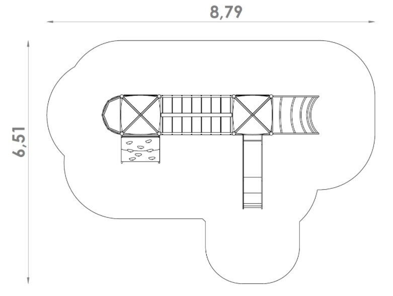 Jeu multi tours en acier inoxydable pour aire de jeux - Conforme EN1176 - Référence BT11016_3