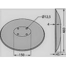 Disque lisse 460 mm - Référence DL4604MM - Ø460 mm, épaisseur 4 mm, 4 trous, entraxe 110 mm_3