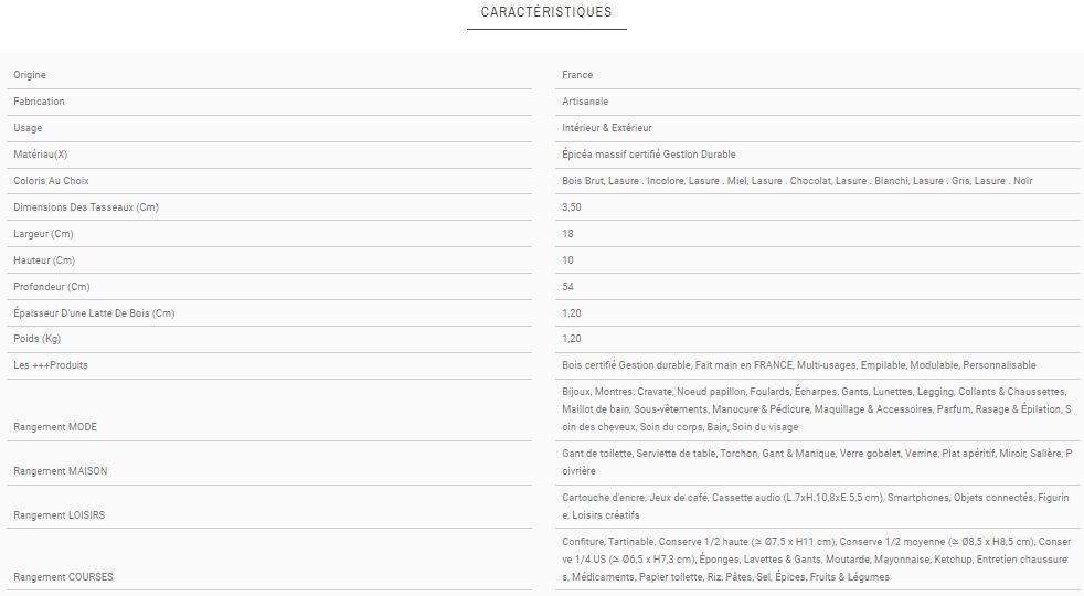 H1 - Caisse en bois - Simply à Box - L18 x H10 x P54 cm - Bois brut ou 6 coloris de lasure à l'eau_3
