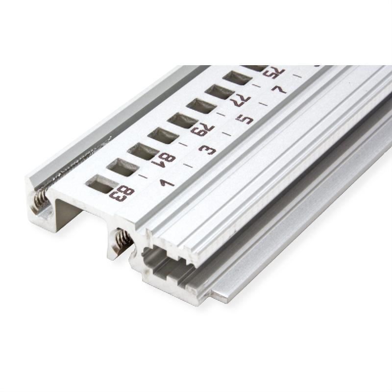 SCHROFF Devant de rail horizontal, Type H-KD, Lourd, Lèvre courte, 84 CV_3