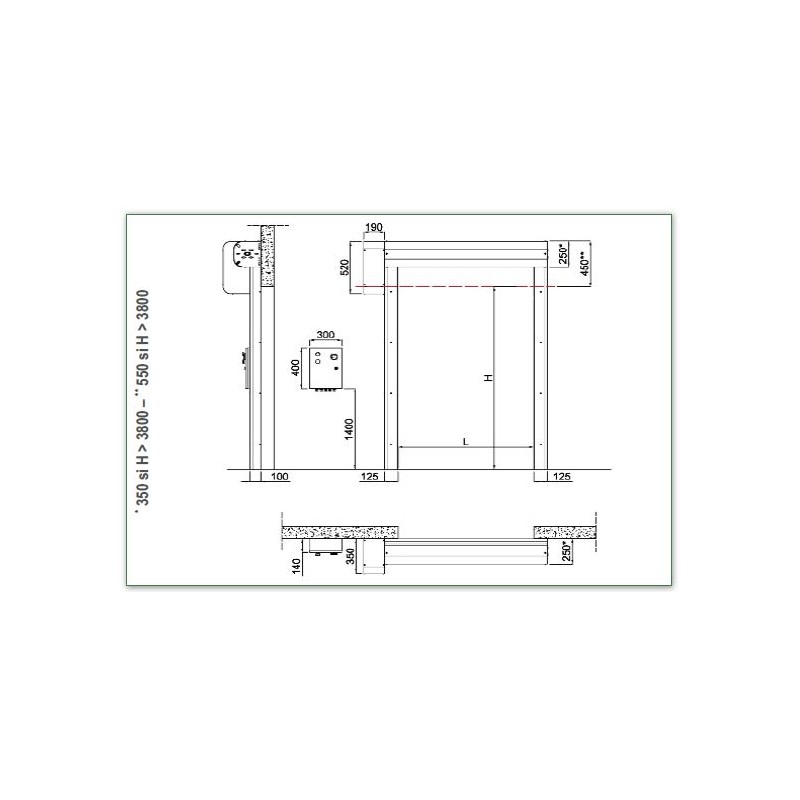 Porte rapide souple à enroulement - utilisation intérieure - 8000 x 8000 mm - structure en acier galvanisé_3