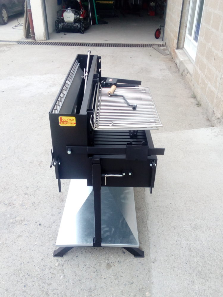 Tournebroche pour cochon de lait, agneau et autres pièces de viande