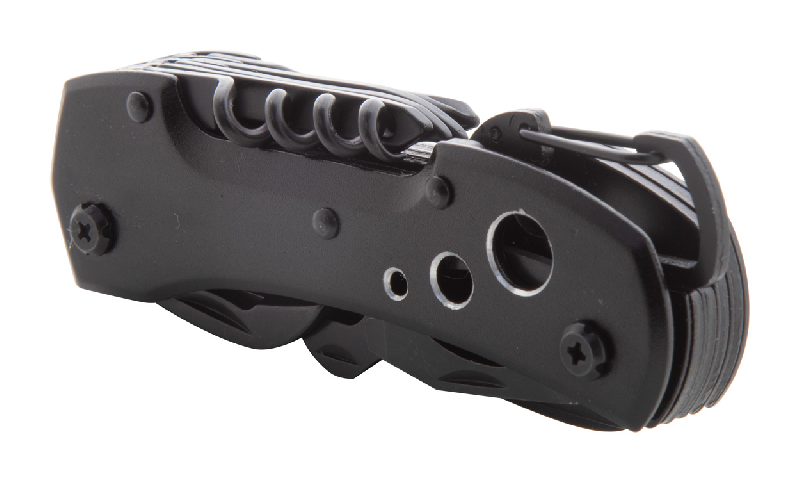 Couteau de poche multifonctions - acier inoxydable - 13 fonctions - avec mousqueton et manche en aluminium_3