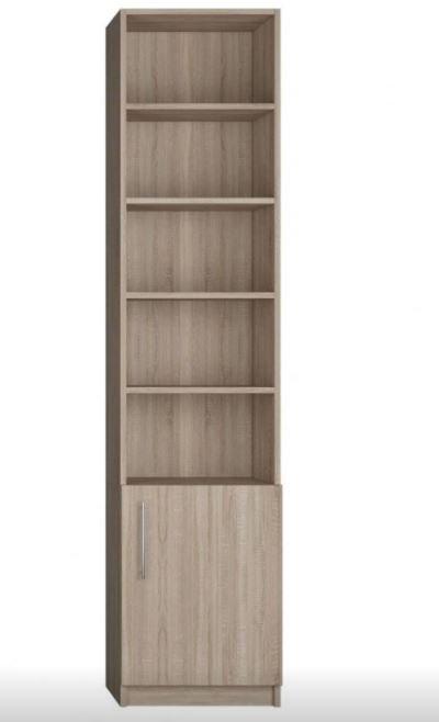 Composition lit escamotable DYNAMO SOFA - accoudoirs chêne - tissu rouge - couchage 90x200 cm - L205 cm_3